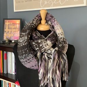 Frye wool blend infinity scarf